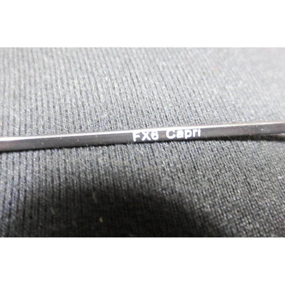FX6 Capri Gunmetal Rectangular Eyeglass Frames 53-20-145 Demo Lenses